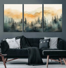 Abstract Forest Print - Mountain Wall Art | Autumn Landscape by MyGreatCanvas | Canvas Wall Art Prints | Photo Prints & Wall Decor