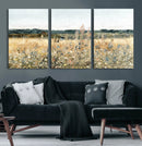 Wildflower Field Wall Art Canvas | Nature-Inspired Landscape