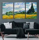 Wheatfield With Cypresses By Van Gogh Painting Wall Art