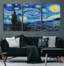 Vincent Van Gogh The Starry Night Abstract Wall Art Canvas