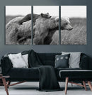Bear and Cub Wall Art Canvas | 399 Bear Cub