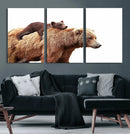 Mother and Baby Bear Canvas Wall Art - Adorable Wildlife by MyGreatCanvas | Canvas Wall Art Prints | Photo Prints & Wall Decor