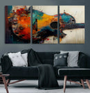 Abstract Guitar Wall Art Canvas | Vibrant Music-Inspired Art by MyGreatCanvas | Canvas Wall Art Prints | Photo Prints & Wall Decor