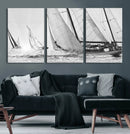 Yacht Sailboat Regatta Canvas Wall Art Canvas Print