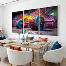 Abstract Graffiti Barbell Canvas Wall Art – Urban Fitness