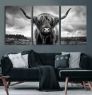 Scottish Cow Wall Art Canvas Print | Longhorn Wall Art | by MyGreatCanvas | Canvas Wall Art Prints | Photo Prints & Wall Decor