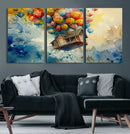 UP-Inspired Floating House with Balloons Canvas Art – by MyGreatCanvas | Canvas Wall Art Prints | Photo Prints & Wall Decor