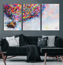 Don't Look Up Movie Canvas Wall Art - Vibrant Floating House