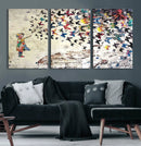 Banksy Wall Art - Banksy Girl Butterfly Graffiti Wall Art