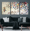 Banksy Wall Art - Banksy Girl Butterfly Graffiti Wall Art