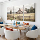 Rustic Farmhouse Barn Wall Art | 3-Panel Framed Gallery Wrap