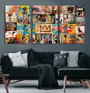 Abstract Art Collage Wall Art Canvas Print – Framed, Ready