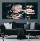 Pink Peonies Flowers Large Canvas Art Print