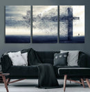 Jesus and the Fading Cross Wall Art Print – Symbol of Faith, by MyGreatCanvas | Canvas Wall Art Prints | Photo Prints & Wall Decor