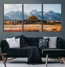 Vintage Old Barn Field Wall Art Canvas Print for Farmhouse by MyGreatCanvas | Canvas Wall Art Prints | Photo Prints & Wall Decor