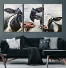 Vintage Baby and Mom Cattle Wall Art Canvas Print by MyGreatCanvas | Canvas Wall Art Prints | Photo Prints & Wall Decor