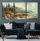 Abstract Acadia National Park Wall Art Canvas Print -
