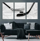 Winter Ice Hockey Sport Canvas Wall Art Print - Hockey Wall by MyGreatCanvas | Canvas Wall Art Prints | Photo Prints & Wall Decor