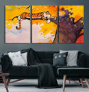 Calvin and Hobbes Tree Scene Canvas Print | 3 Panel Large by MyGreatCanvas | Canvas Wall Art Prints | Photo Prints & Wall Decor