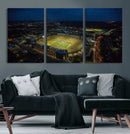 Michigan Stadium Night Game Wall Art – Sports Arena Aerial by MyGreatCanvas | Canvas Wall Art Prints | Photo Prints & Wall Decor