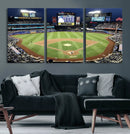 Citi Field Wall Art Print | 3-Panel New York Mets Baseball
