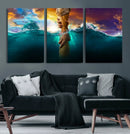 God Hand Wall Art Canvas Print