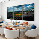 3-Panel Kauffman Stadium Wall Art Print | Large Kansas City