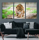 Leopard on the Prowl - Stunning Large Framed Leopard Wall
