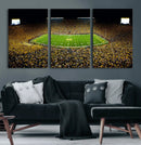 Stadium in Michigan Wall Art Canvas Print, Framed American