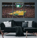 TD Garden Basketball Canvas Wall Art - Boston Celtics Live by MyGreatCanvas | Canvas Wall Art Prints | Photo Prints & Wall Decor