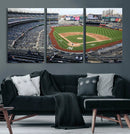 New York Yankees Baseball Team Print - Yankee Stadium Wall by MyGreatCanvas | Canvas Wall Art Prints | Photo Prints & Wall Decor