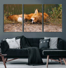 Sleeping Fox Wall Art Canvas Print, Farmhouse Wall Decor and by MyGreatCanvas | Canvas Wall Art Prints | Photo Prints & Wall Decor
