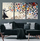 Banksy Graffiti Wall Art Canvas Print: Girl Releasing