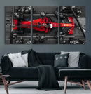 Ferrari Pit Stop Canvas Wall Art – Precision and Speed