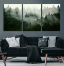Foggy Forest Wall Art – Tranquil Green Woodland Canvas by MyGreatCanvas | Canvas Wall Art Prints | Photo Prints & Wall Decor