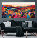 YAYOI KUSAMA Abstract Print - Landscape Canvas Wall Art