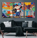 Pop Art Monopoly Man Canvas Wall Art Print - Bold and