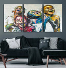 Shai Yossef Style Canvas Art - Joyful African Black Kids