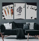 Poker Wall Art - Playing Cards Canvas Wall Art Print - Ace by MyGreatCanvas | Canvas Wall Art Prints | Photo Prints & Wall Decor