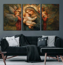 Mary Jesus Canvas Wall Art Print - Madonna and Child with