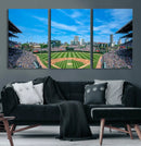Wrigley Field Chicago Cubs Panoramic Art Multi-Piece Canvas