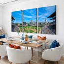 Wrigley Field Chicago Cubs Panoramic Art Multi-Piece Canvas