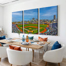 Wrigley Field Chicago Cubs Panoramic Canvas Print –