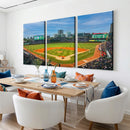 Wrigley Field Chicago Cubs Panoramic Canvas Print –