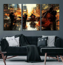 Jazz Wall Art Canvas Print – Colorful Musical Instrument