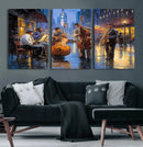 Colorful Jazz Wall Art - African American Music Canvas Print