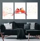 Cardinal Bird Canvas Wall Art - Male and Female Cardinal by MyGreatCanvas | Canvas Wall Art Prints | Photo Prints & Wall Decor