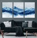 Blue Mountains Wall Art – Framed Snowy Range Canvas Artwork, by MyGreatCanvas | Canvas Wall Art Prints | Photo Prints & Wall Decor