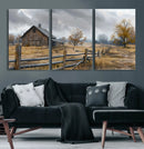 Rustic Autumn Farmhouse Wall Art Canvas Print – Serene