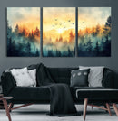 Abstract Forest Wall Art Print- Serene Nature Canvas Print by MyGreatCanvas | Canvas Wall Art Prints | Photo Prints & Wall Decor